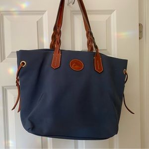Dooney and Bourke Nylon Tote with Leather Handles